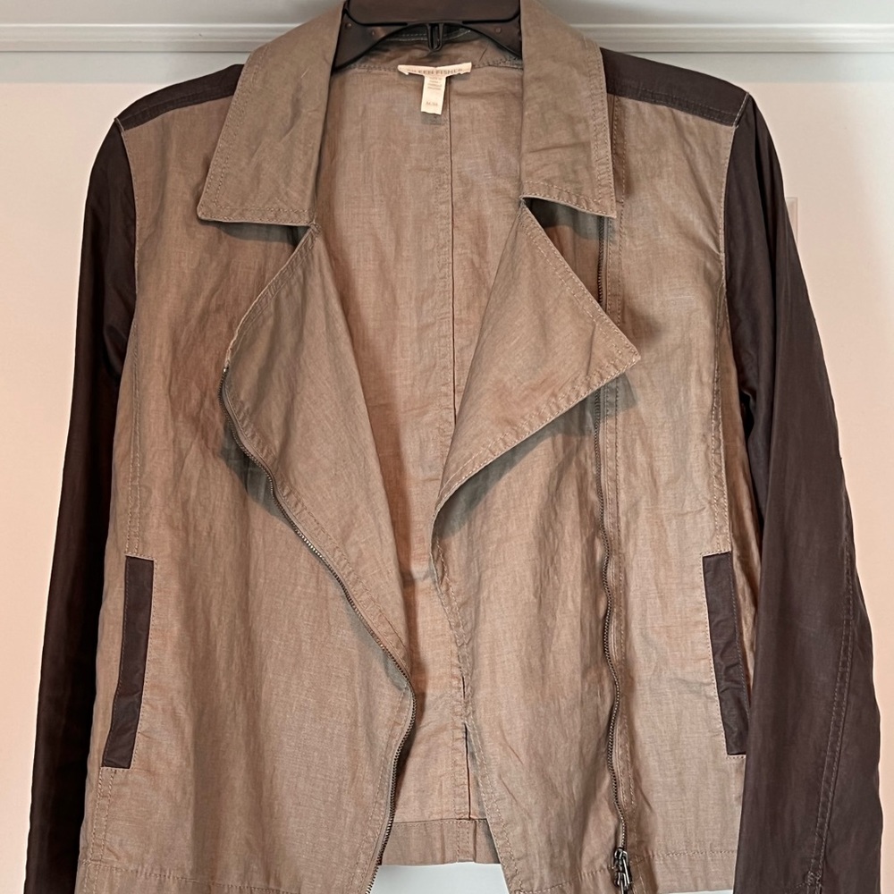 Eileen Fisher 2-Tone linen jacket